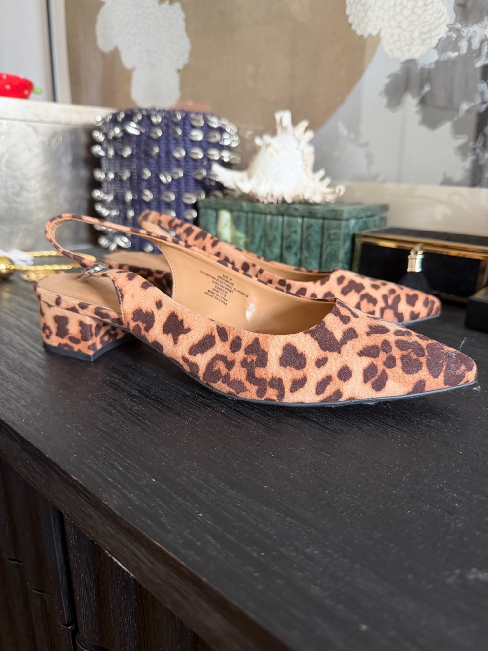 Banana Republic Leopard Slingback Heels